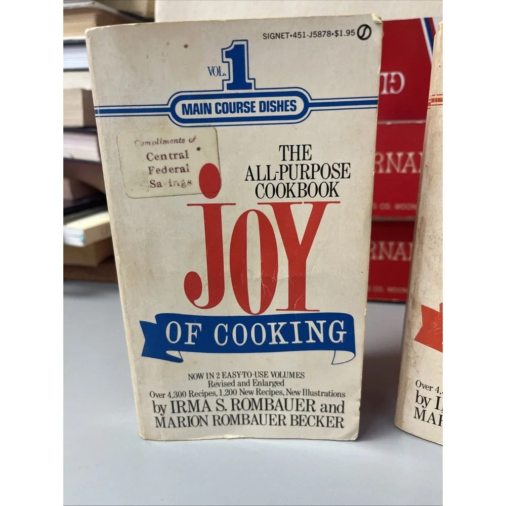 The Joy Of Cooking Volume 1 &2 by Irma S. Rombauer & Marion Rombauer Becker 1974